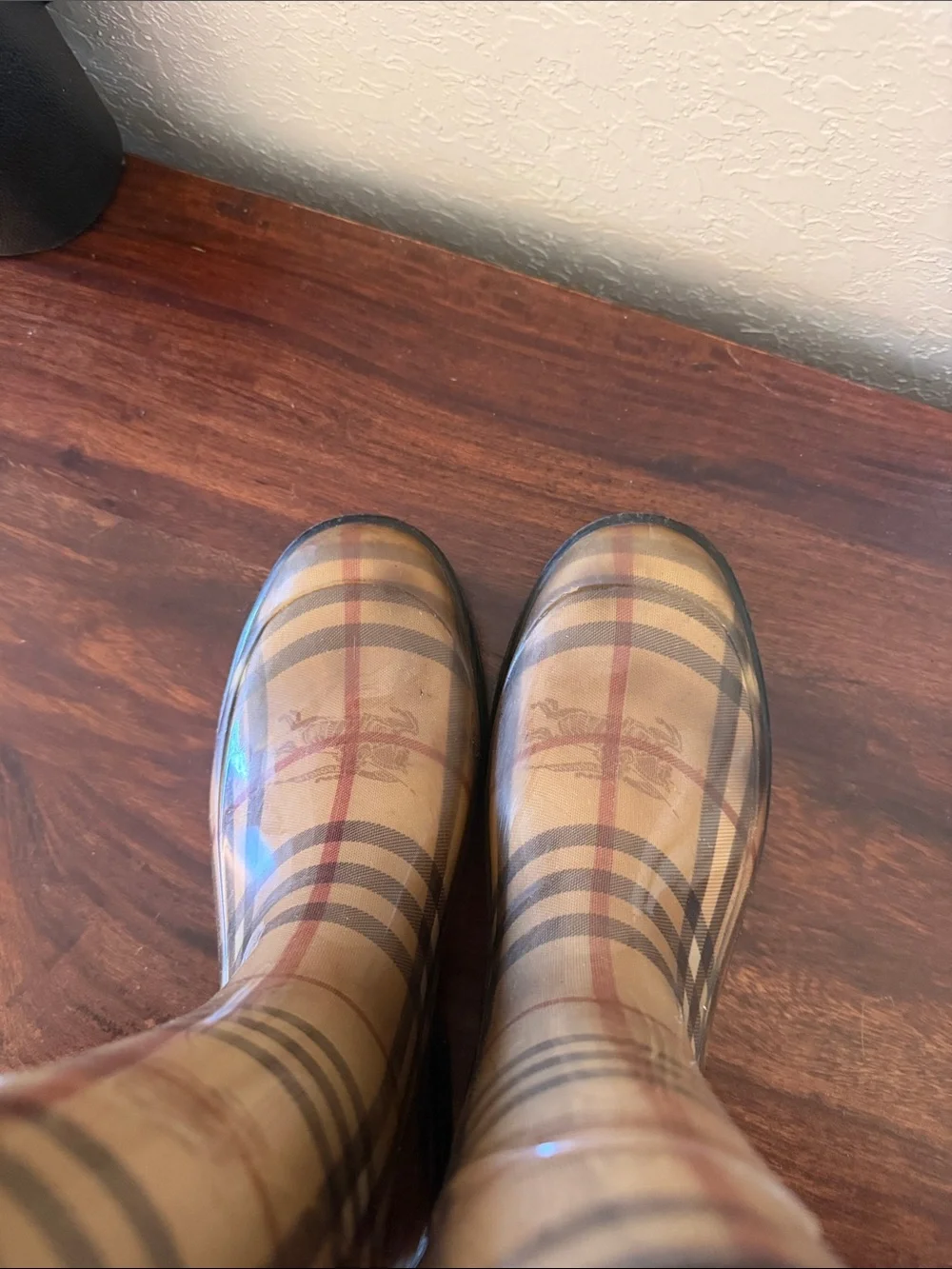 Burberry rain boots